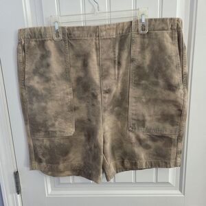 NWT Seven 7 For Mankind Mens Camo Utility Shorts 38 Pull On Cotton